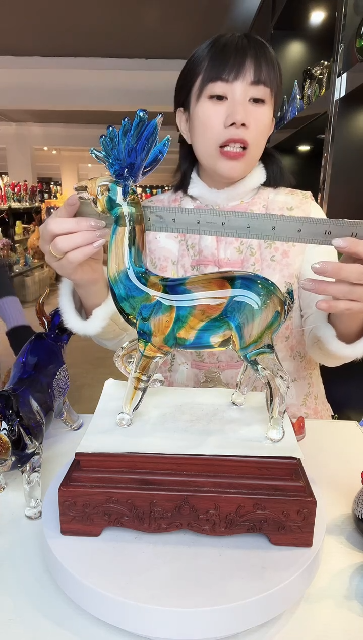 【闪购商品】茶盏琉璃摆件家居摆件