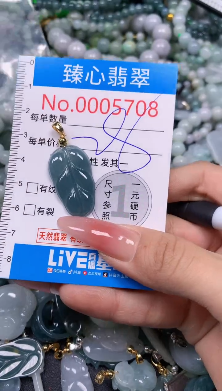 【闪购商品】翡翠颈饰未镶嵌含绳0005708