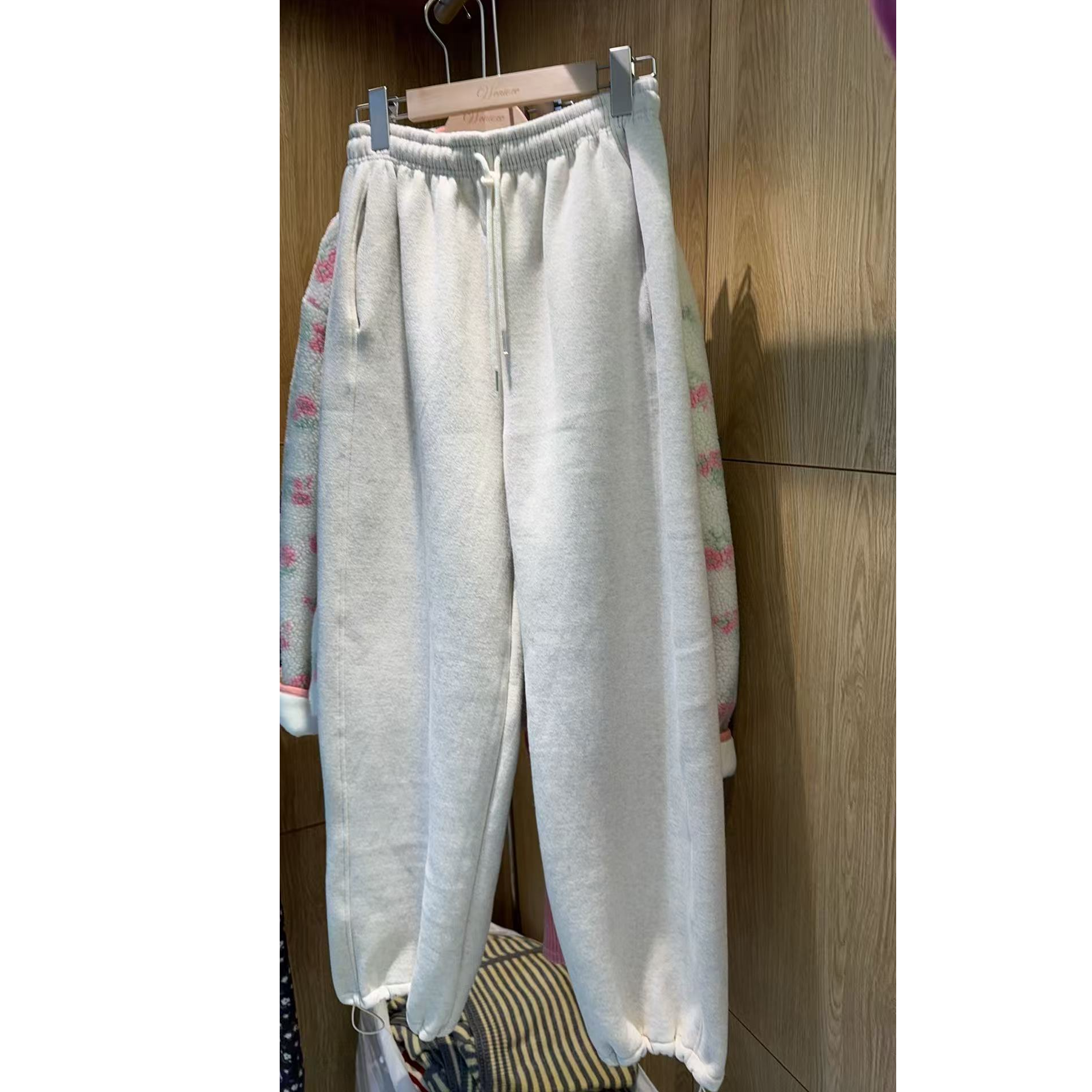 休闲裤裤子-NO退换 接受再拍 M-O-5G01 宽松潮流秋冬卫裤抽绳