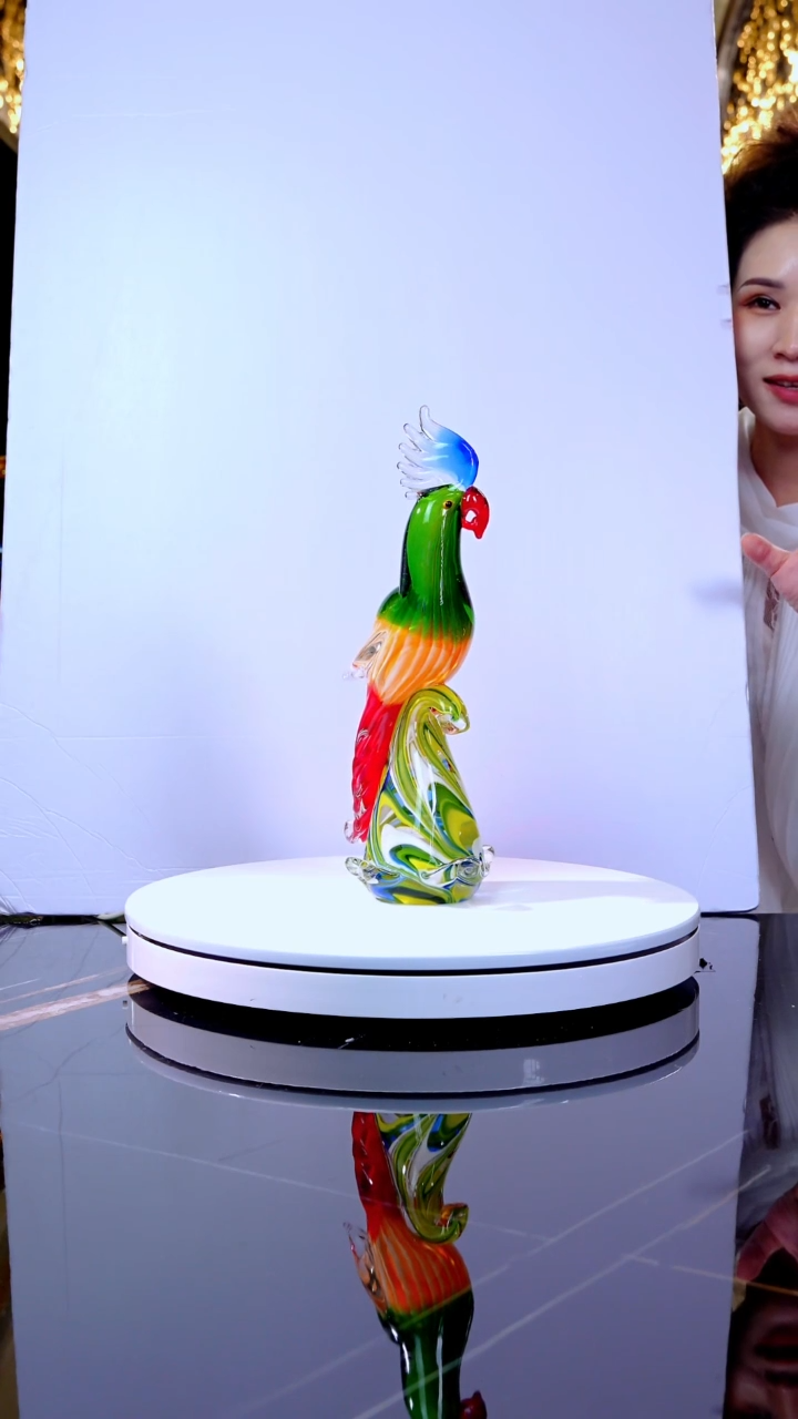 摆件琉璃WG0402鹦鹉鸟摆件