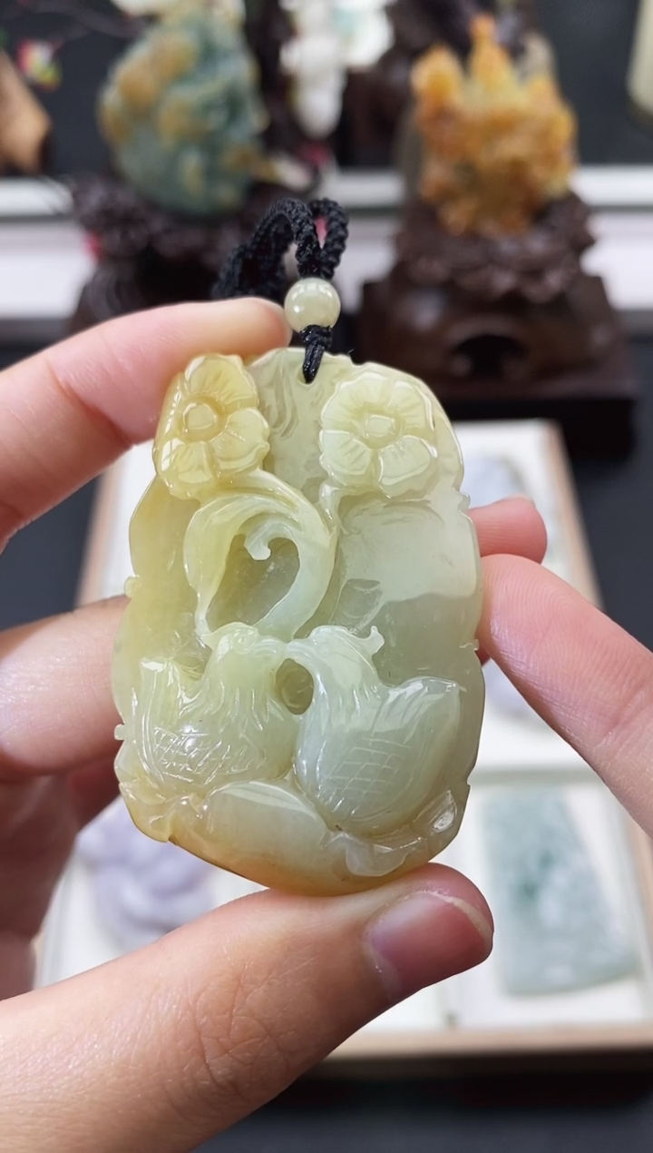 颈饰未镶嵌翡翠天然缅甸A货翡翠