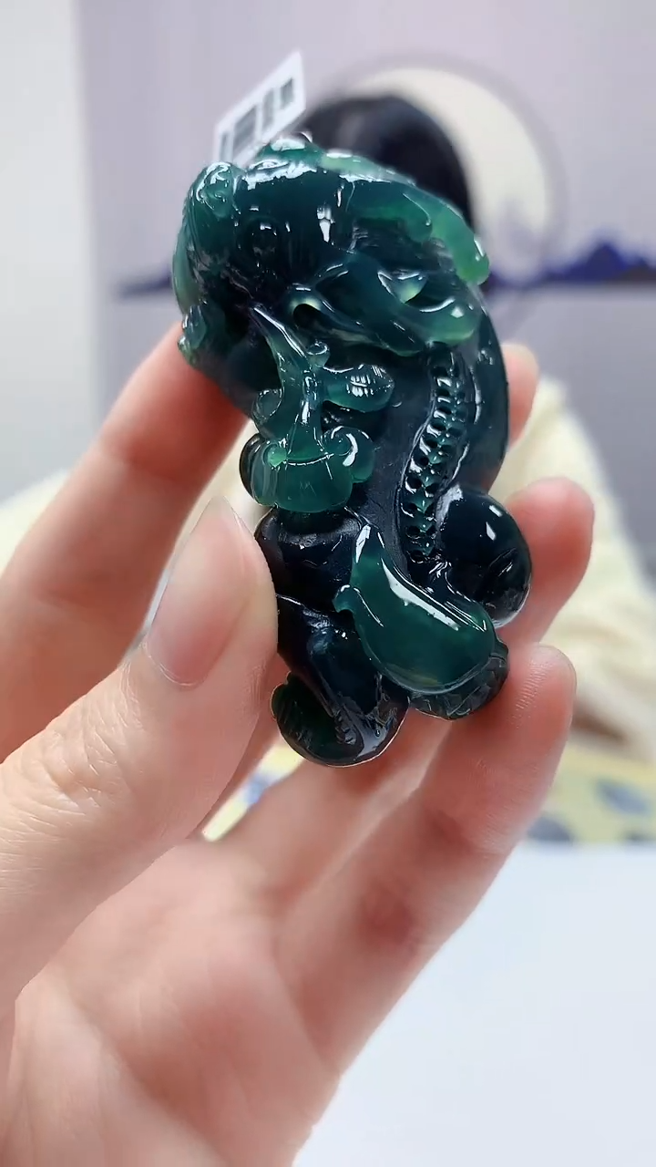【闪购商品】定制翡翠未镶嵌0405zm-毛货挂件貔貅118
