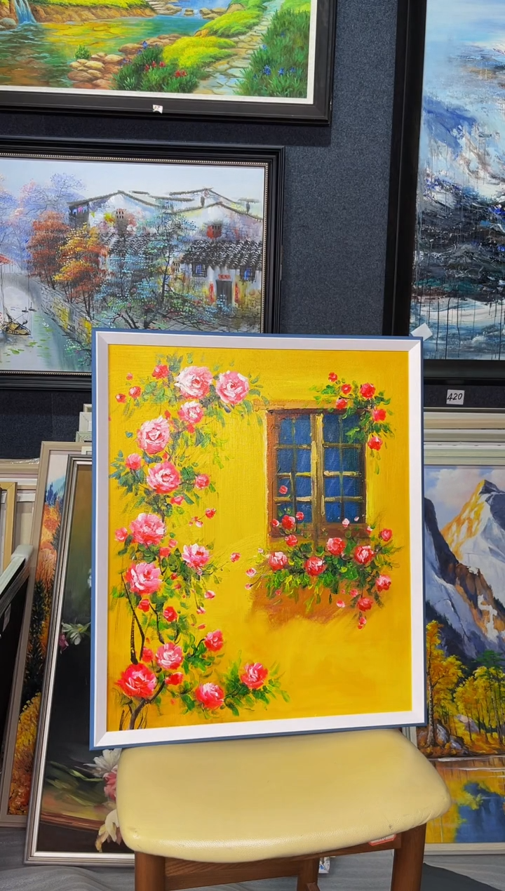 【闪购商品】油画66号 50*60 花卉-手绘油画