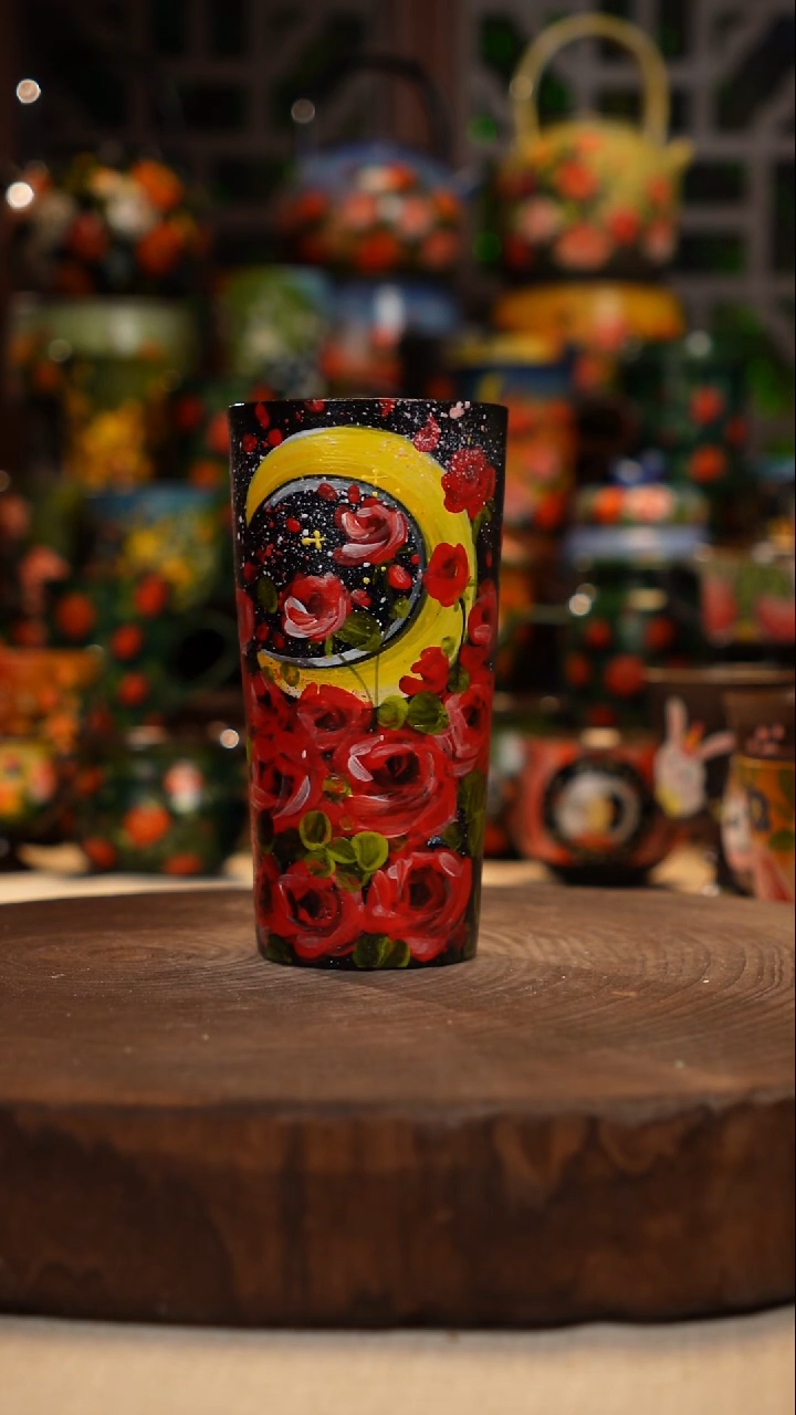 紫砂 油画手绘釉下彩