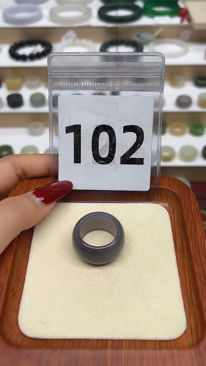 【闪购商品】和田玉戒指未镶嵌港码15号，内径17.4mm