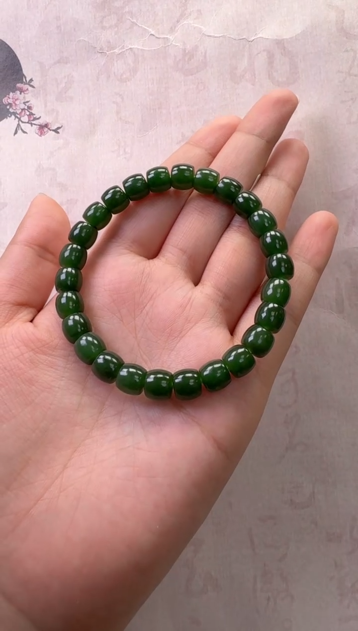 【闪购商品】和田玉（碧玉）手串未镶嵌手串