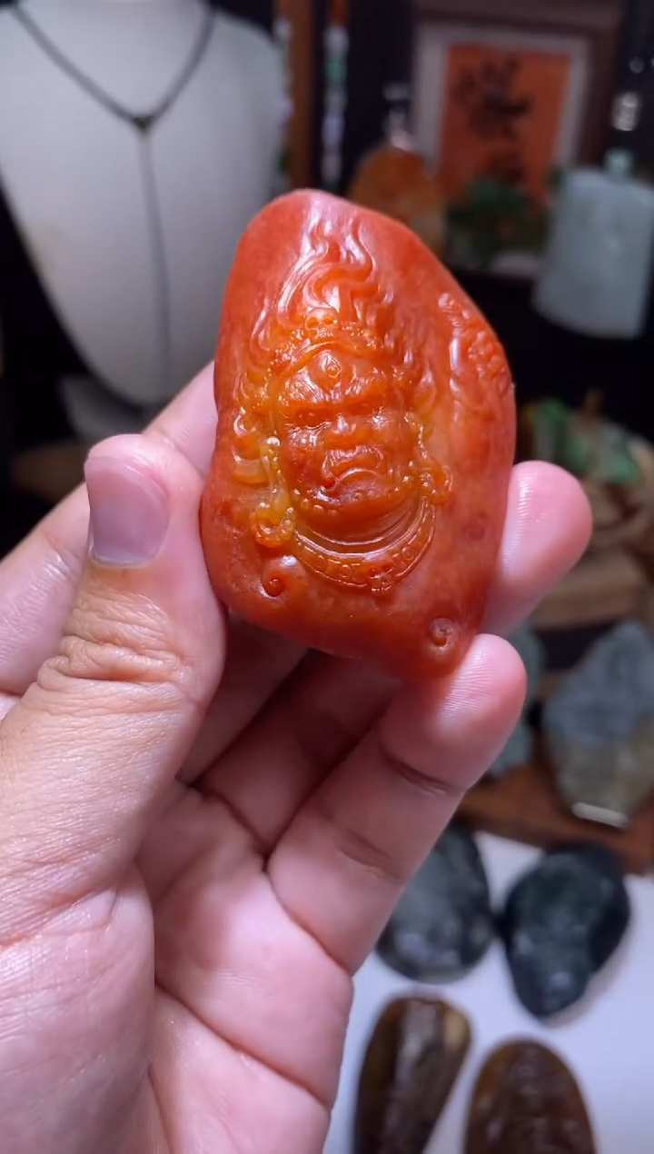 定制翡翠未镶嵌福*翡翠