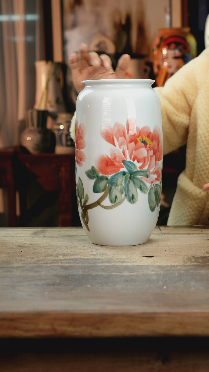 【闪购商品】瓷片景德镇纯手工釉下彩精品花瓶