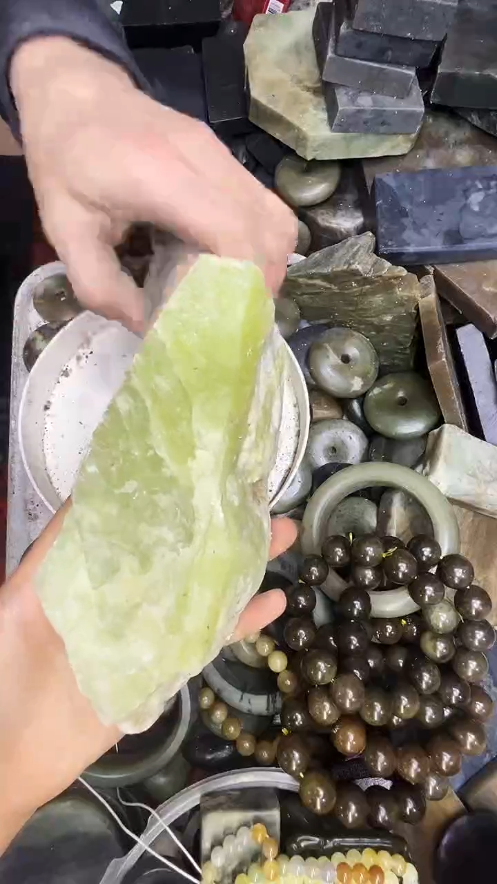未镶嵌和田玉珠宝半成品发*美毛料