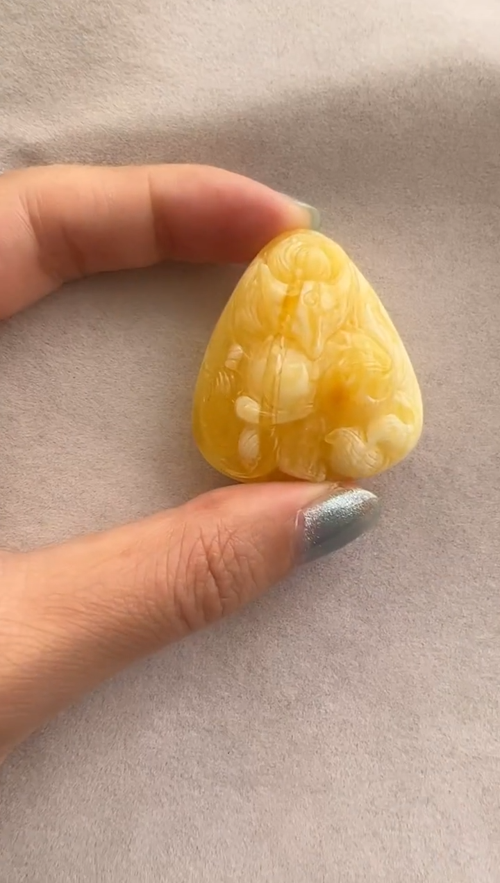 【闪购商品】琥珀裸石未镶嵌10215036-吊坠