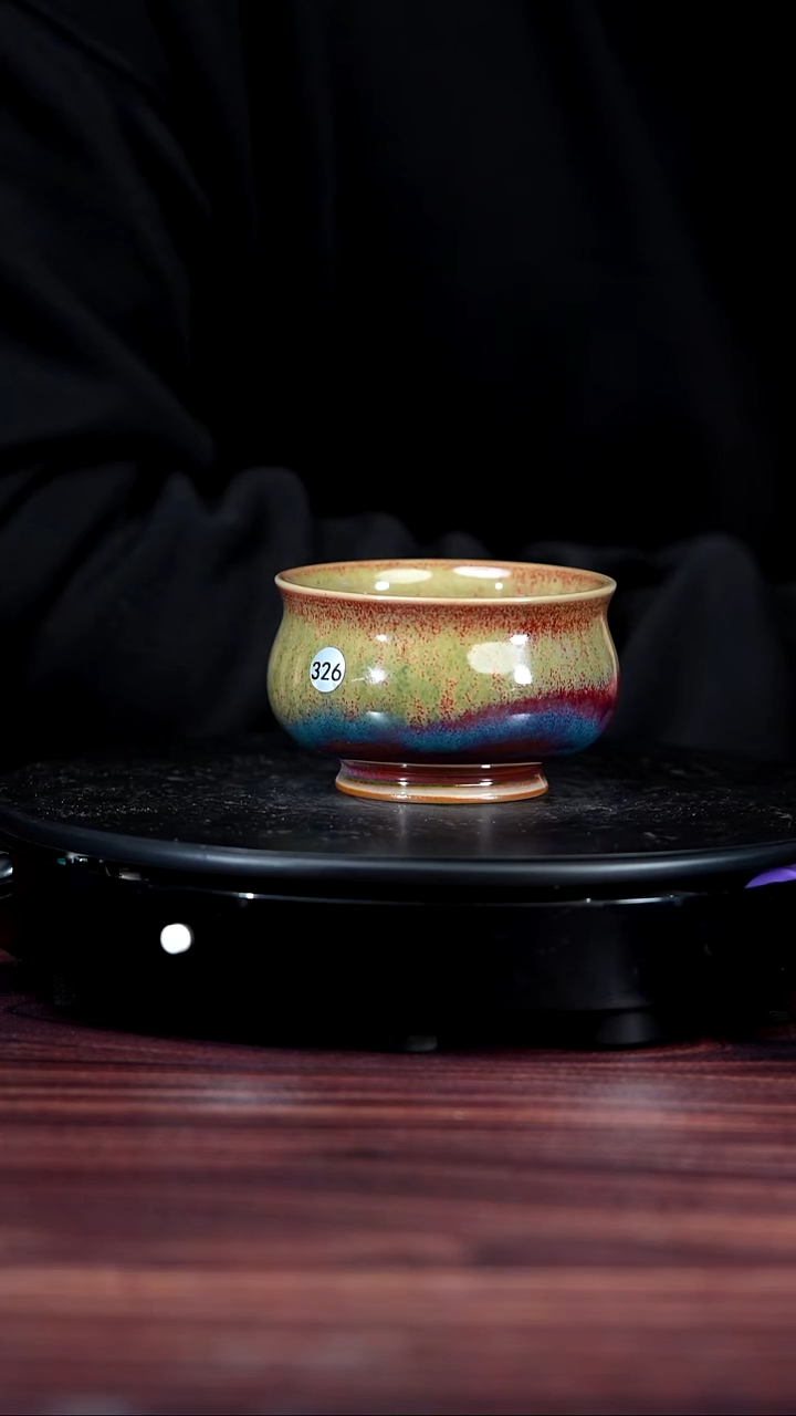 326#李盼龙一级品原矿钧瓷卢氏杯