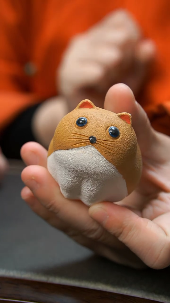 【闪购商品】紫砂茶壶猫咪茶宠