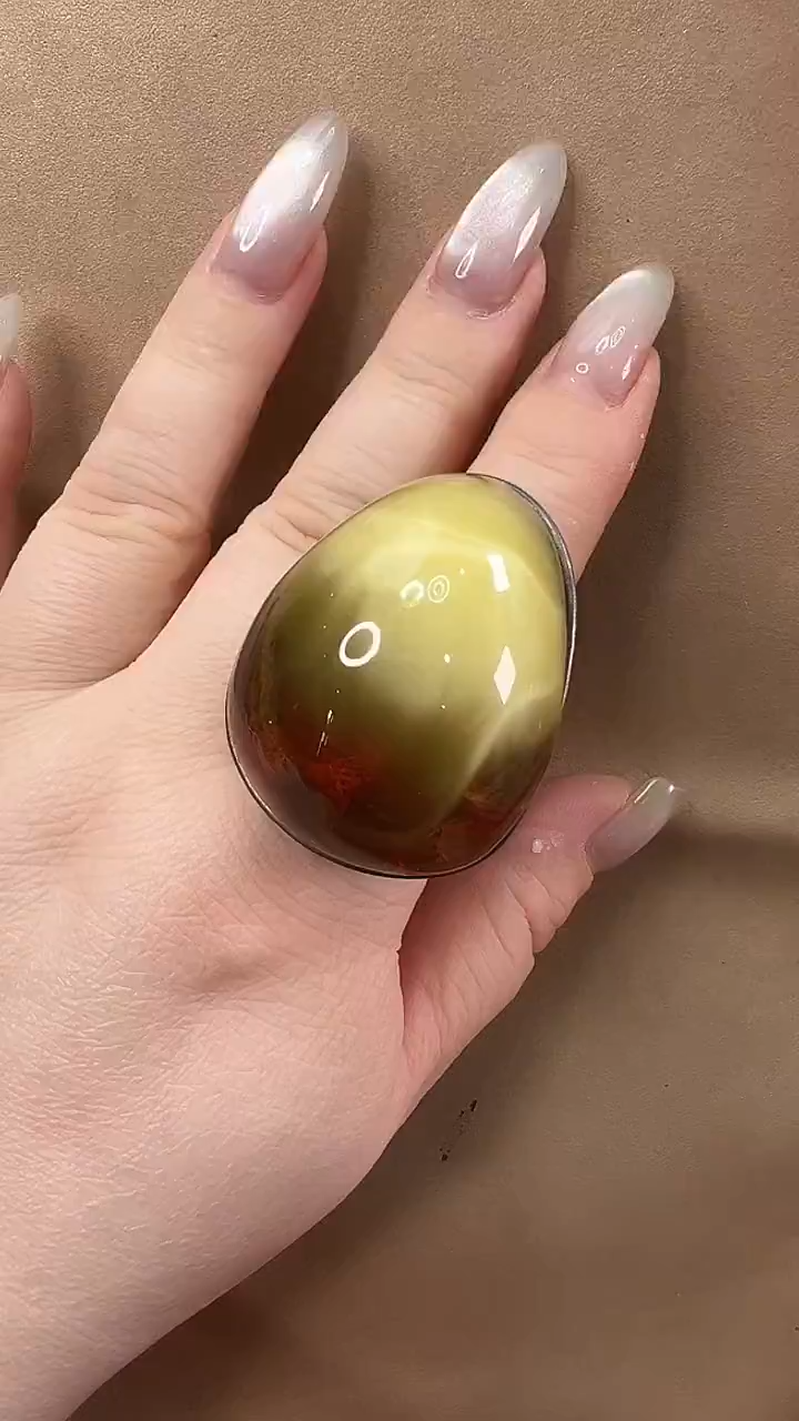 琥珀颈饰未镶嵌戒指