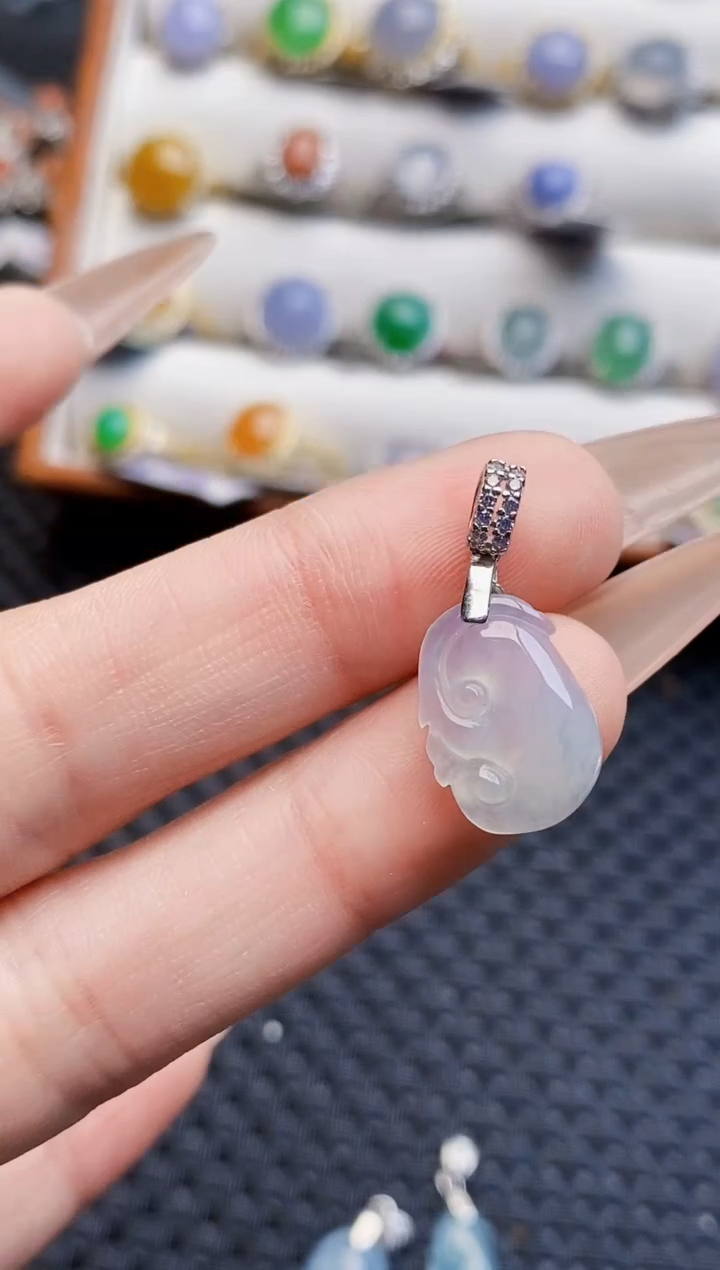 银S925镶嵌戒指翡翠1099