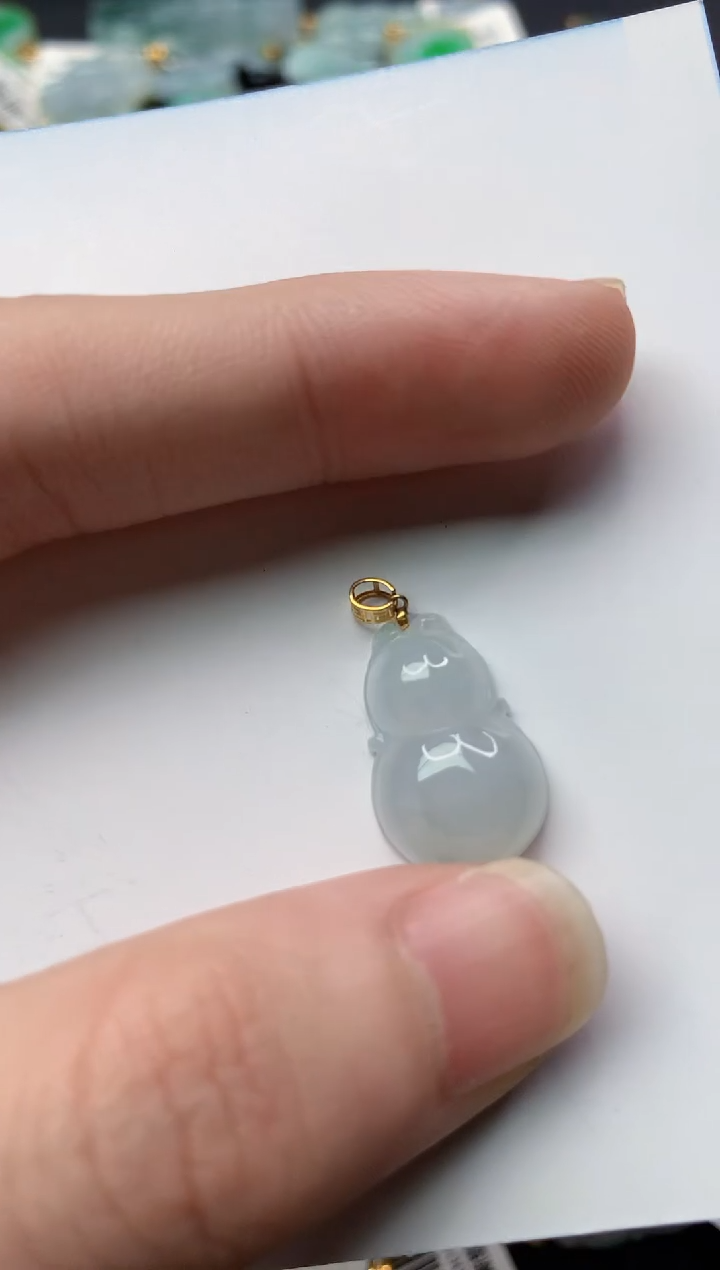 【闪购商品】翡翠颈饰18K金镶嵌1...........