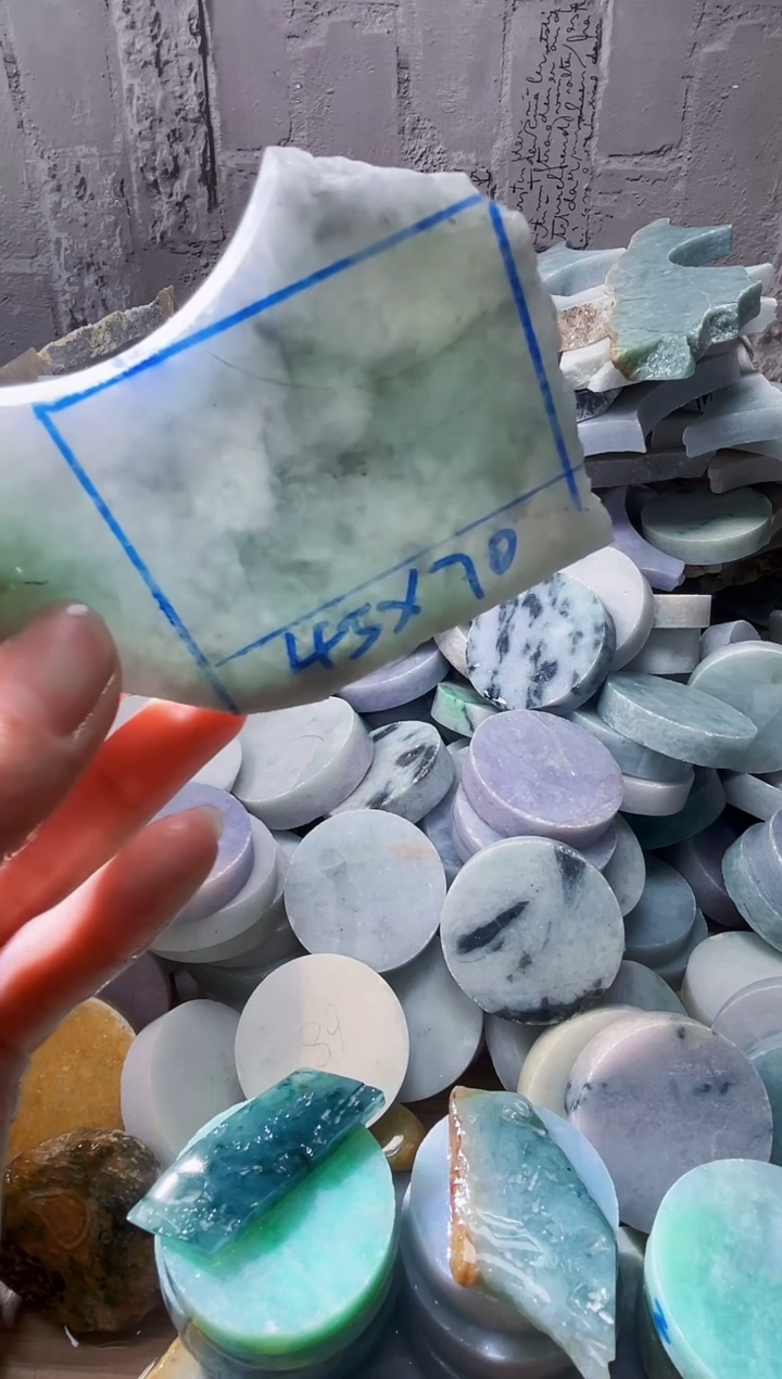 裸石翡翠天然翡翠A货石 南 241