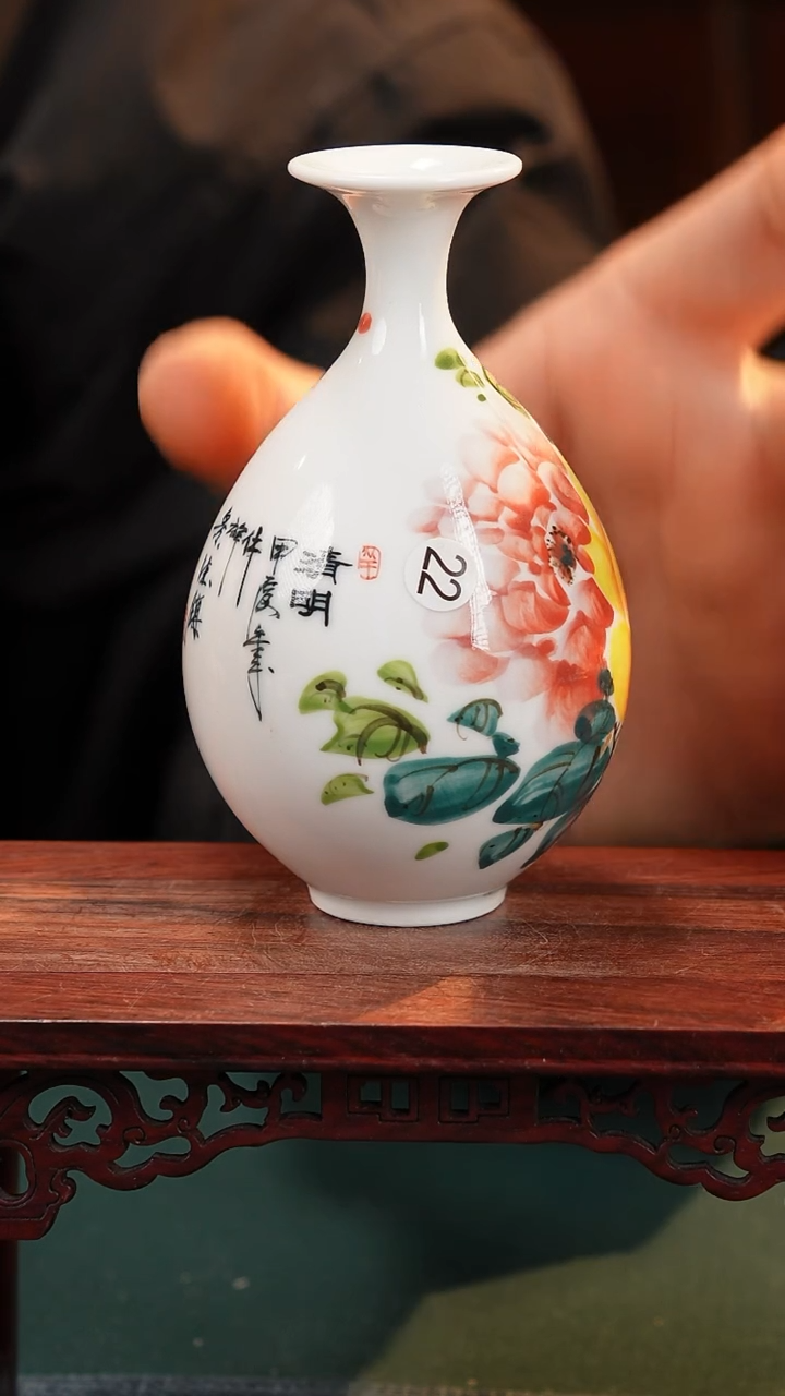 【闪购商品】摆件釉下五彩纯手工手绘原创瓷器