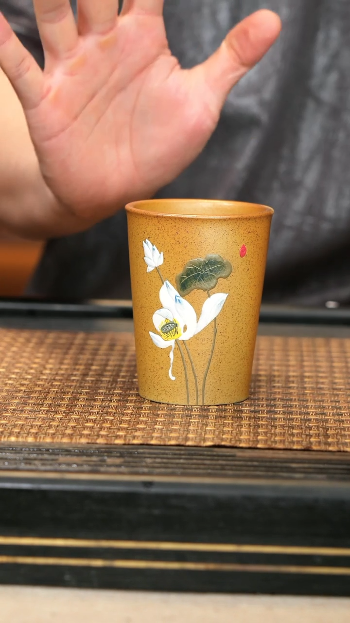 茶壶紫砂15《荷韵可乐杯》柴烧