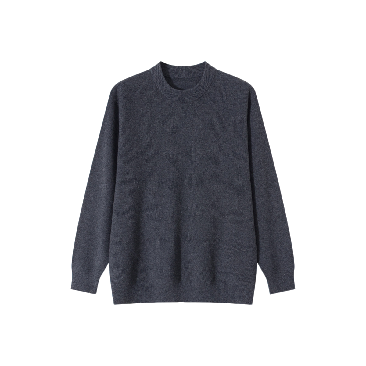 【SHIIEELL】100绵羊毛拉毛男装长袖休闲通勤圆领毛衣-M510