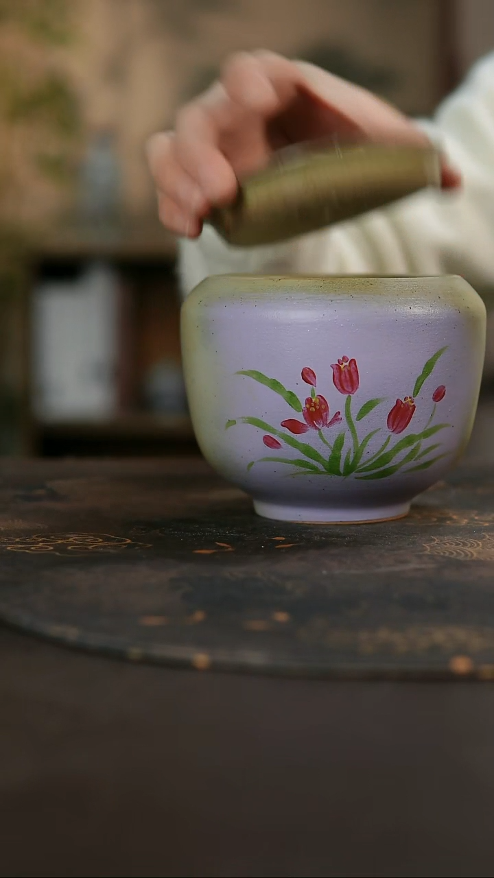 景德镇陶瓷杯碗柴烧多人