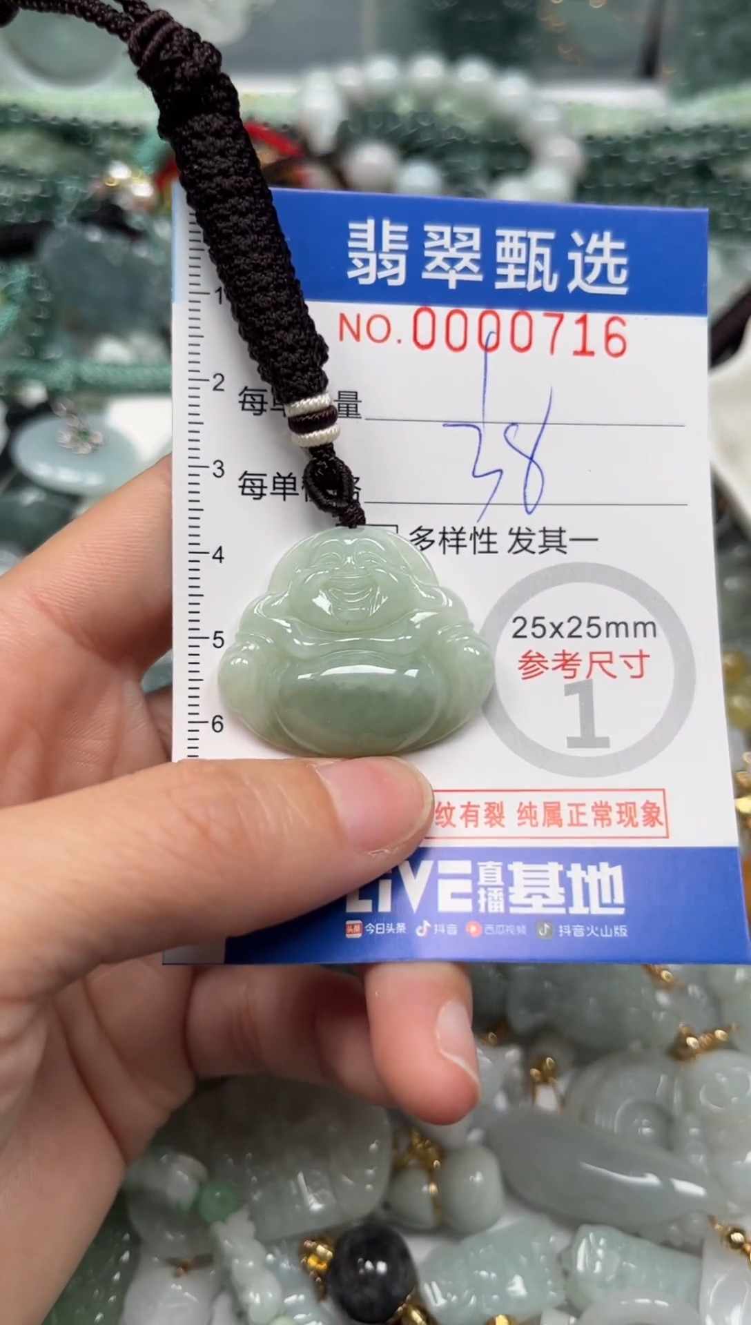【闪购商品】翡翠颈饰未镶嵌00..0716