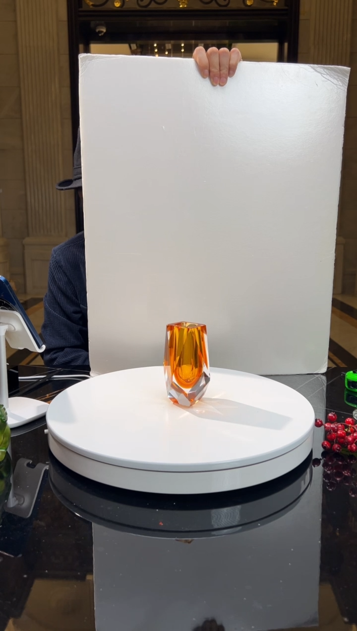 【闪购商品】摆件钻石切割茶金色小香薰瓶