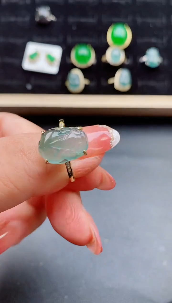 【闪购商品】翡翠戒指银S925镶嵌1212