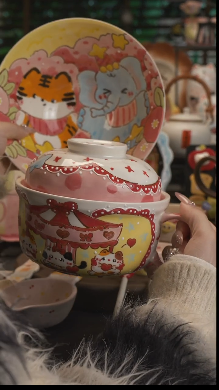 欢**王【原创设计】景德镇手绘陶瓷