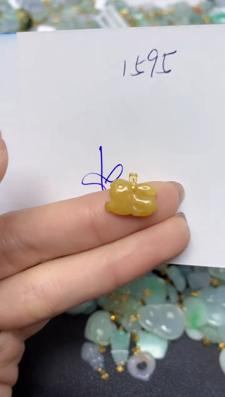 【闪购商品】翡翠颈饰18K金镶嵌 天然翡翠A货