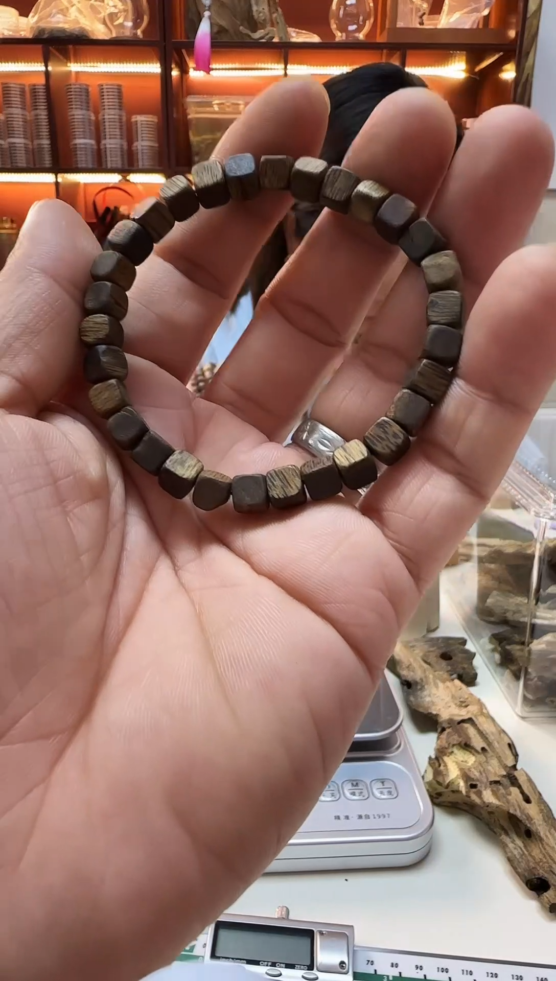 沉香碎屑沉香小方糖卡6单圈多样性发一