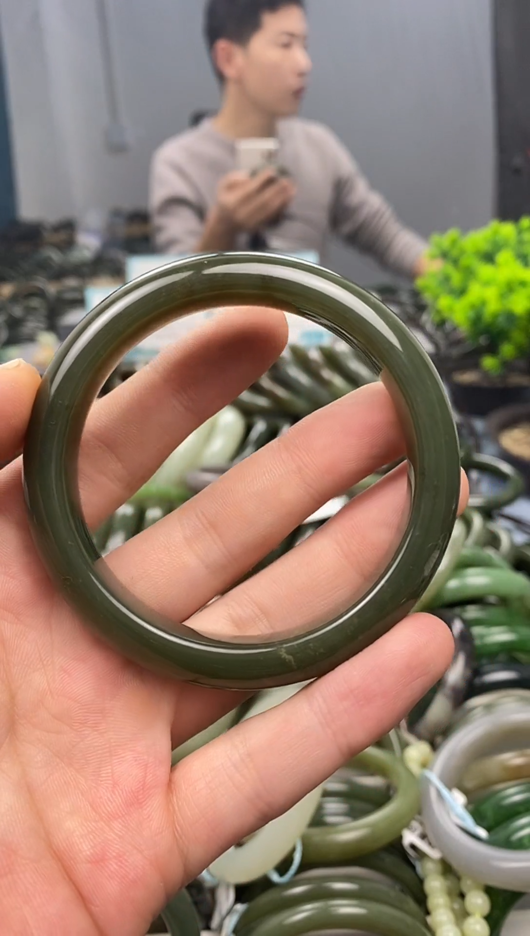 未镶嵌手镯和田玉60.1