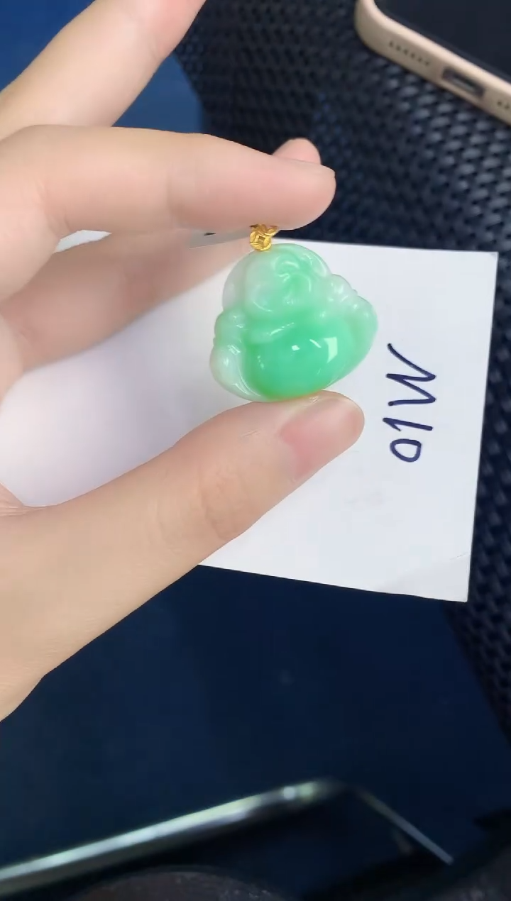 【闪购商品】翡翠颈饰18K金镶嵌000000000