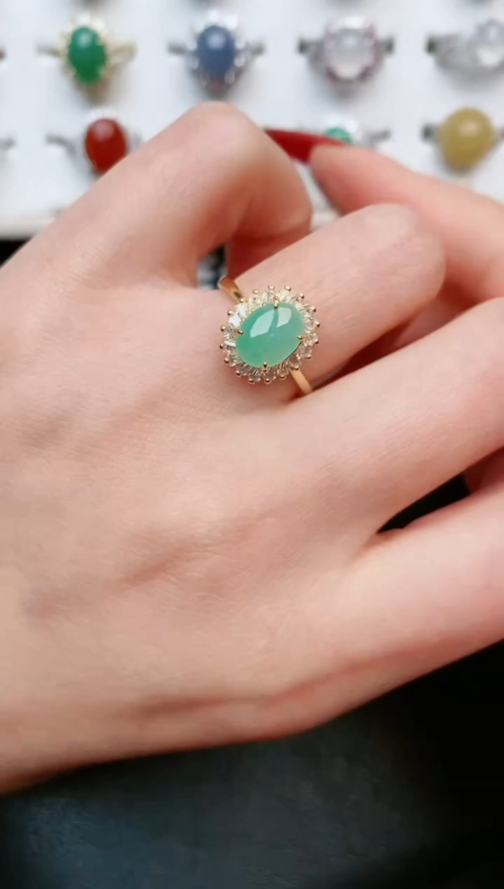 【闪购商品】翡翠戒指银S925镶嵌.....