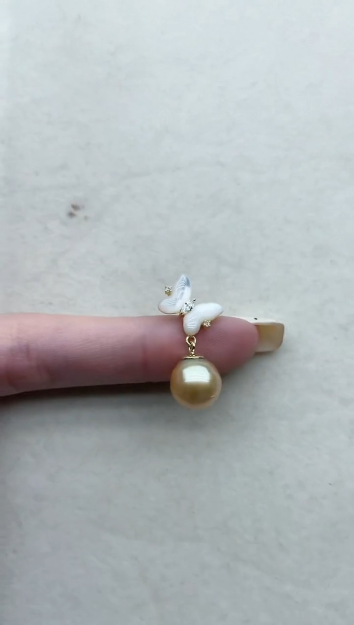 【闪购商品】海水珍珠吊坠银S925镶嵌Y89