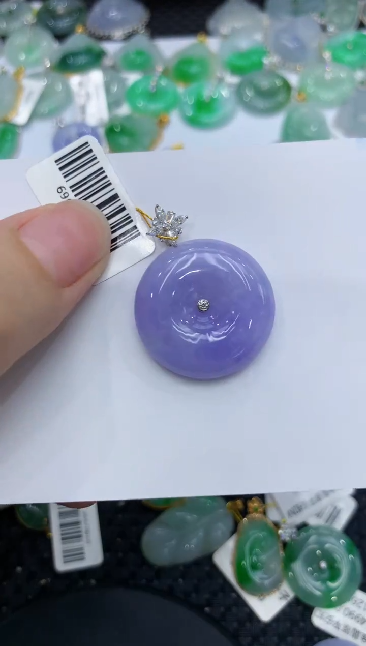 【闪购商品】翡翠颈饰18K金镶嵌111111111