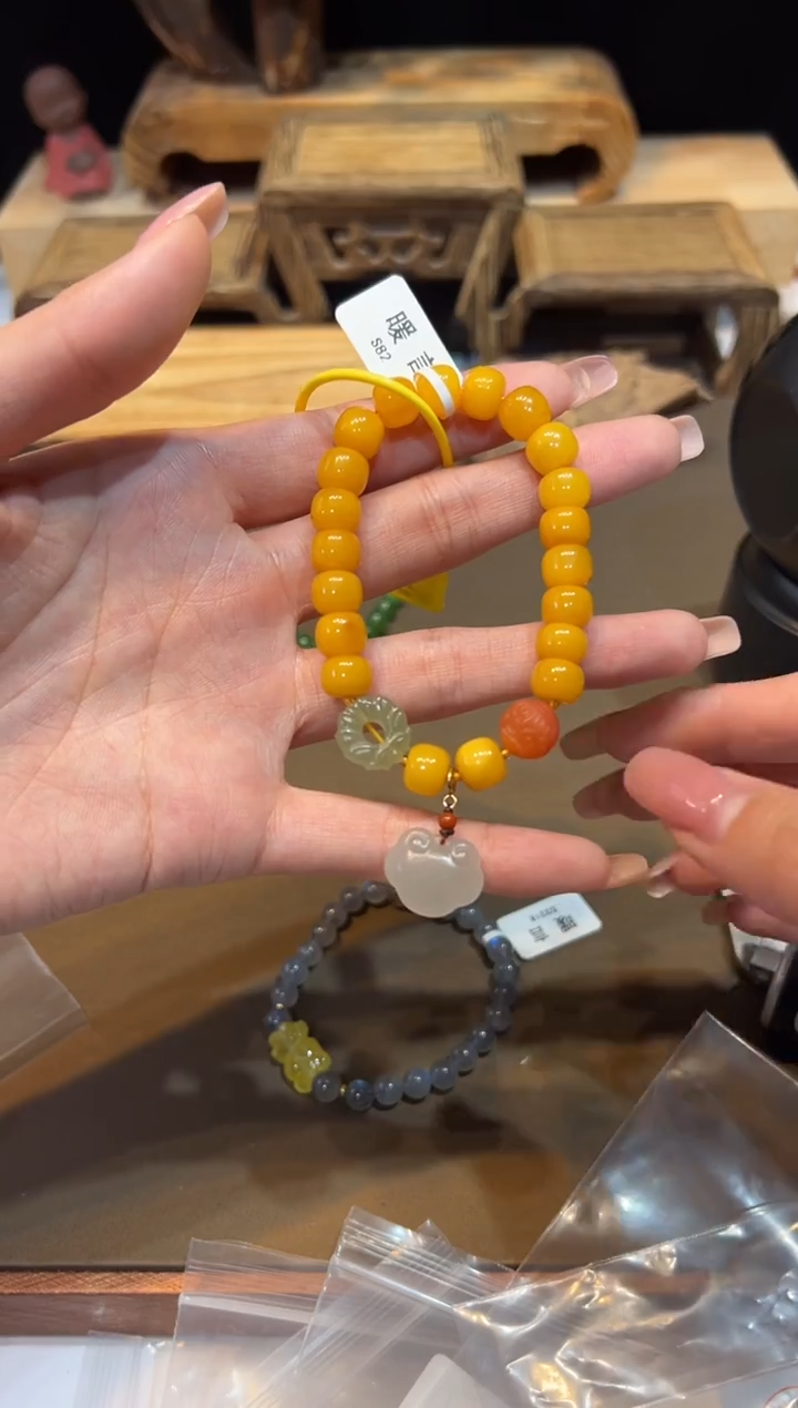 手链琥珀未镶嵌手饰@@S82