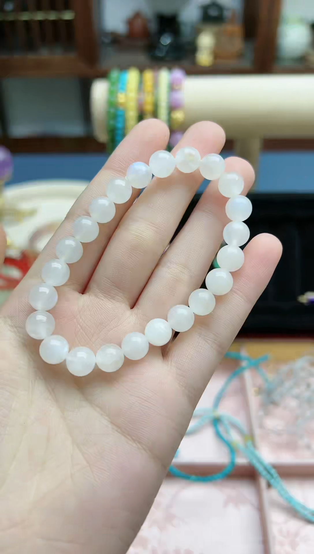 【闪购商品】月光石手串未镶嵌月光石8+mm手串*1 ZD多样发一