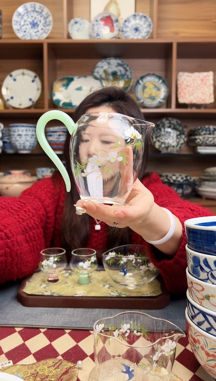 【闪购商品】瓷片春归-简逸公道杯