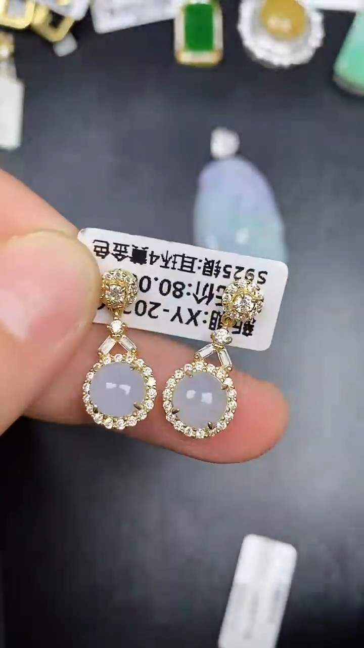 银S925镶嵌戒指翡翠3470