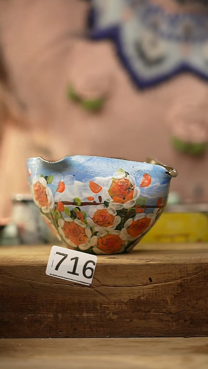 【闪购商品】瓷片油画风·彩绘·设计师石一款