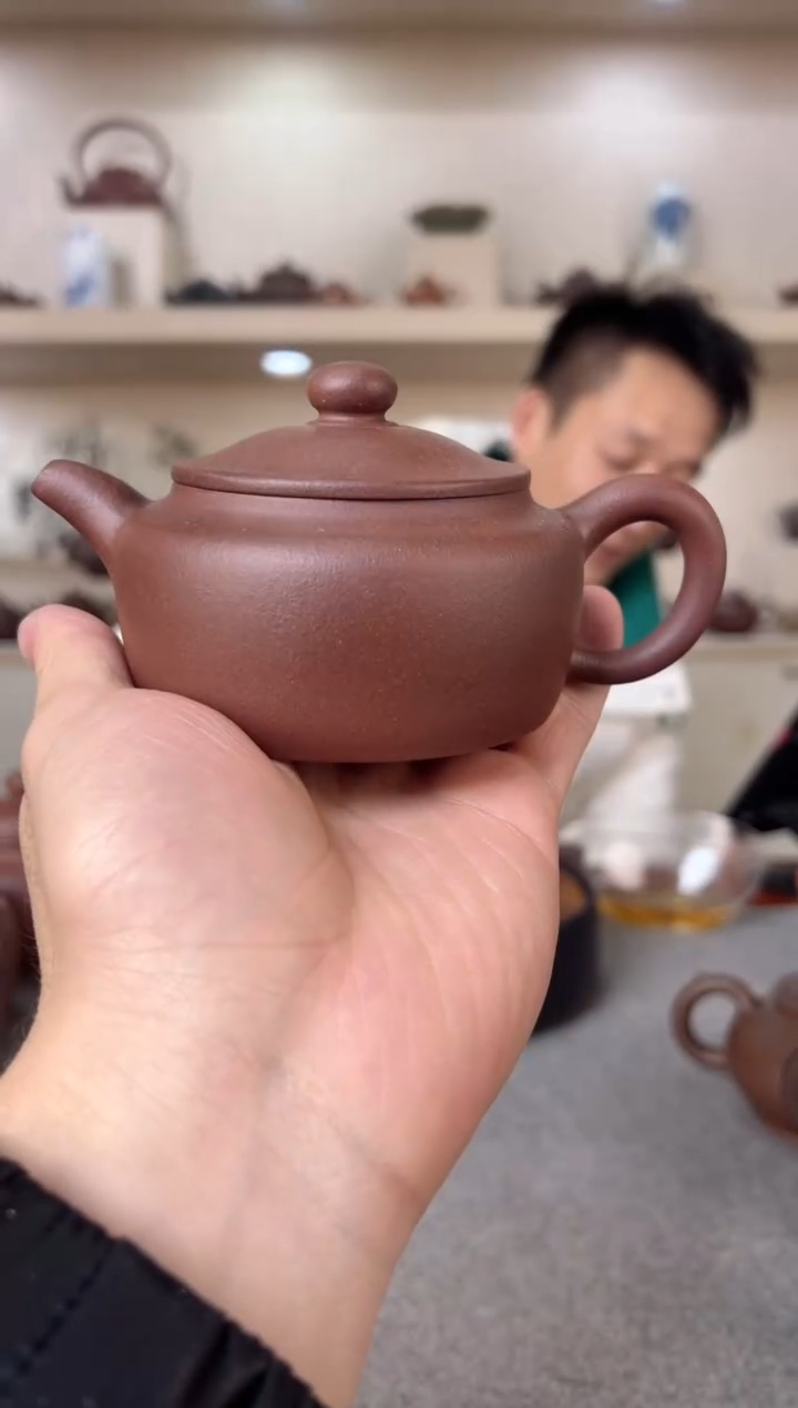 【闪购商品】紫砂茶壶旭帽 紫泥 半手工