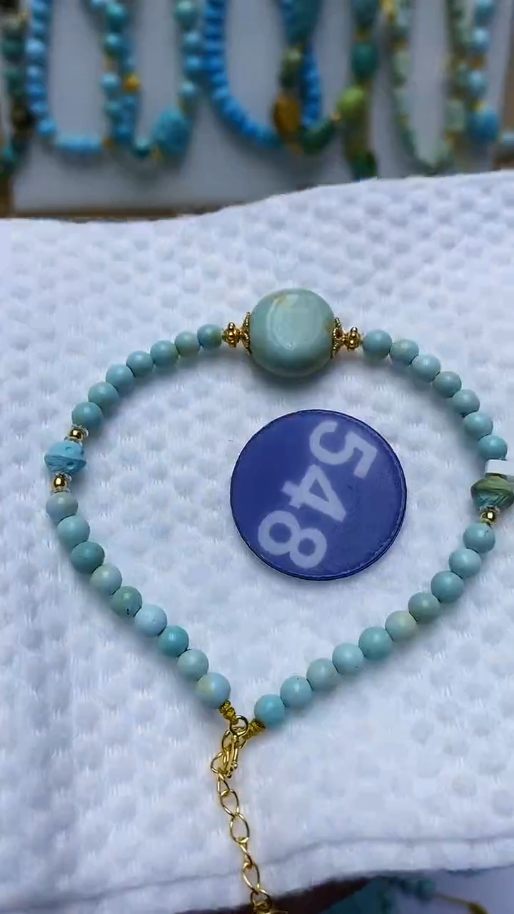 【闪购商品】绿松石手链银S925镶嵌548