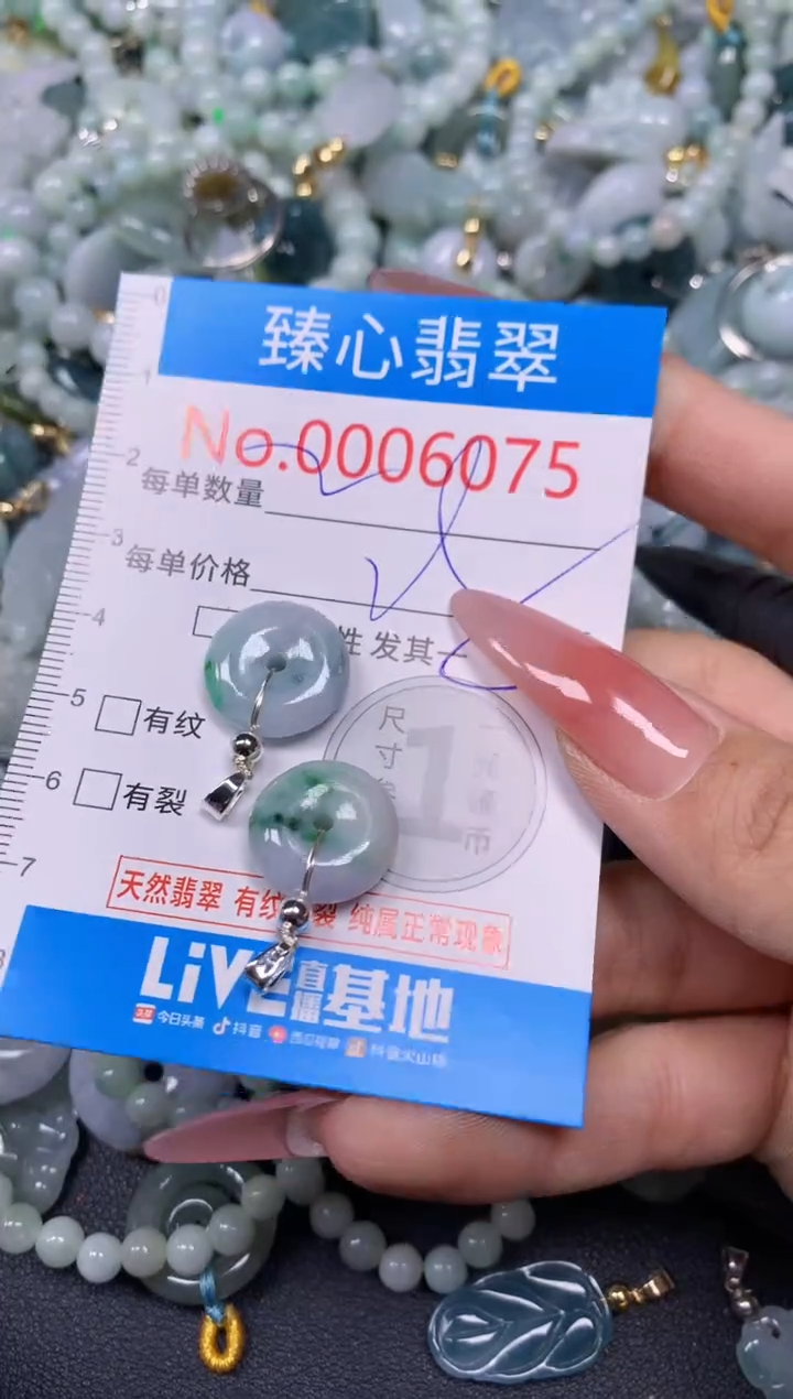 【闪购商品】翡翠颈饰未镶嵌含绳0006075