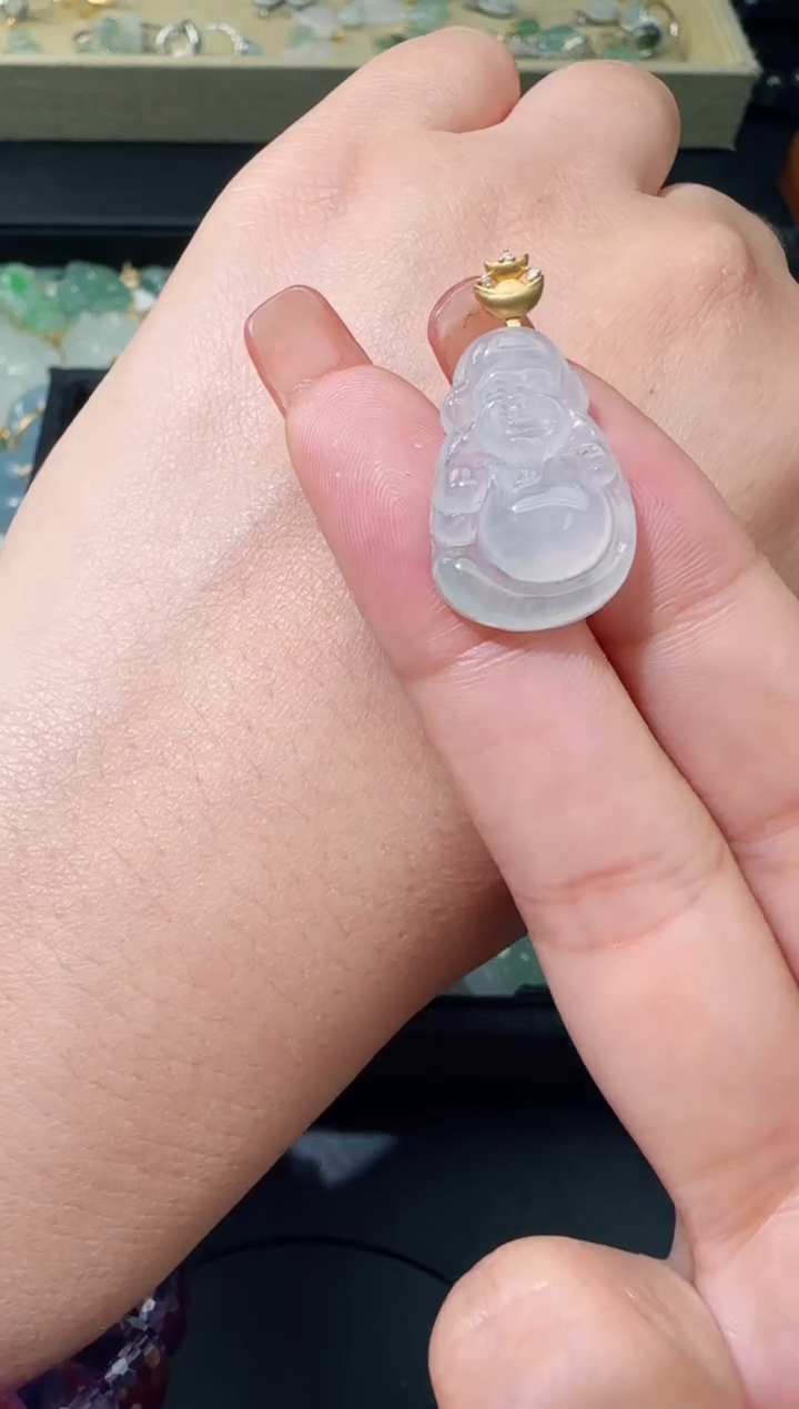 【闪购商品】翡翠颈饰18K金镶嵌TZG0119123