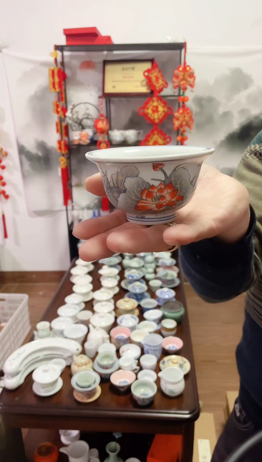 【闪购商品】【瓷心匠物】直播间福利专款荷花压手杯