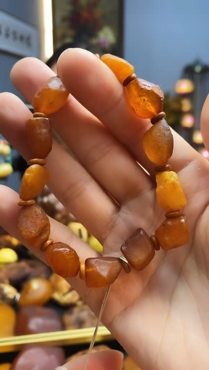 手链琥珀未镶嵌手串