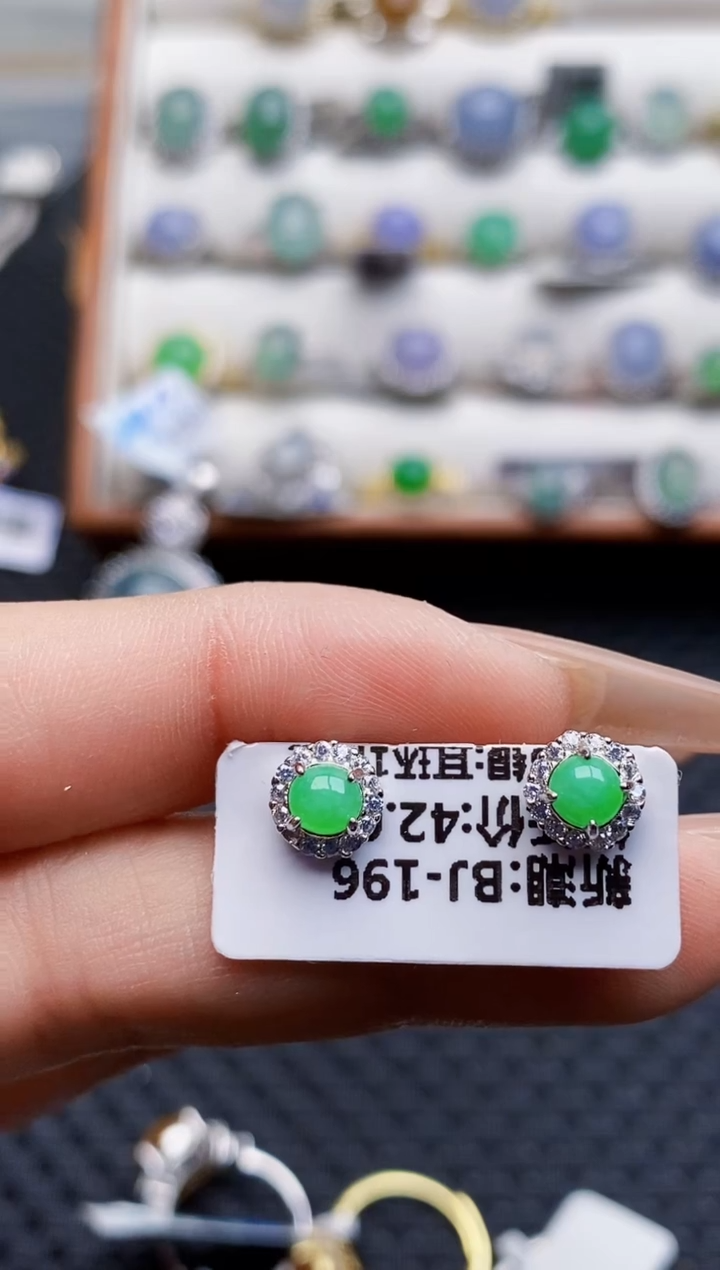 银S925镶嵌戒指翡翠1382