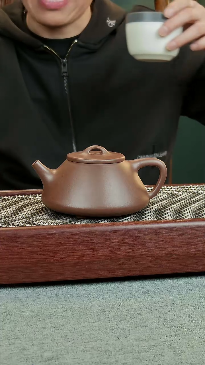 茶壶紫砂全手工子冶石瓢320cc