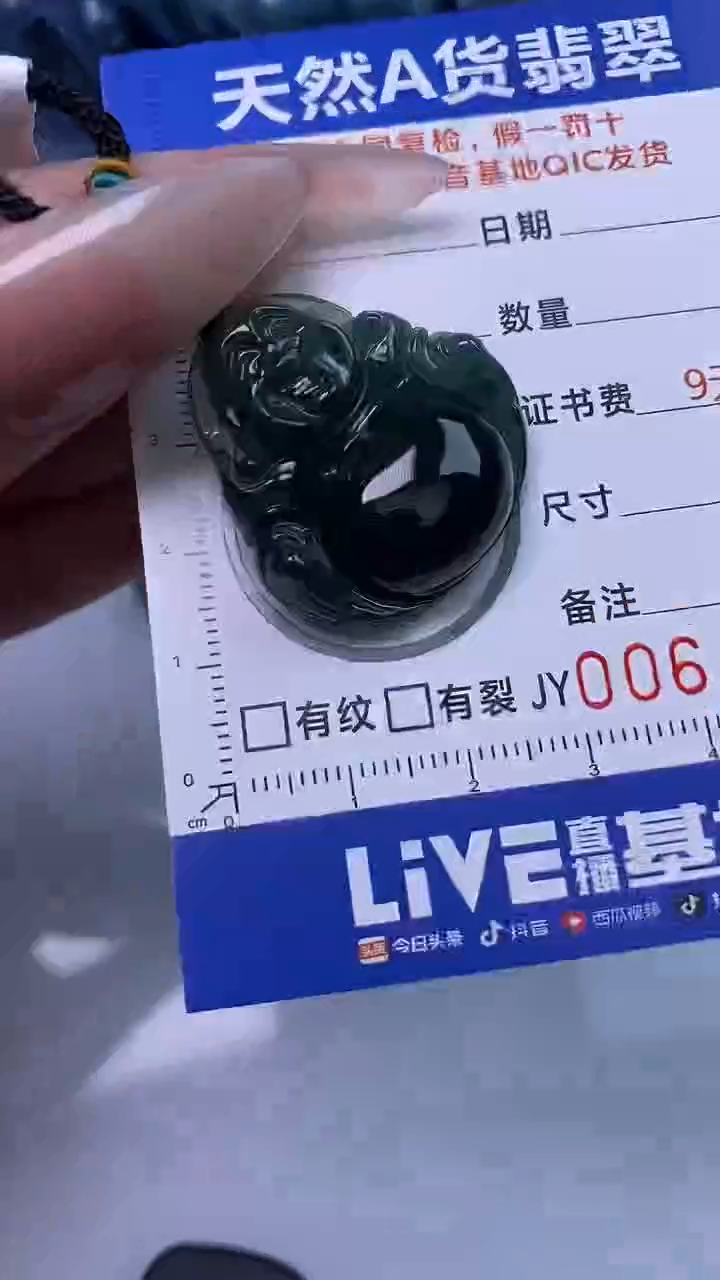 【闪购商品】翡翠颈饰未镶嵌A货翡翠4759