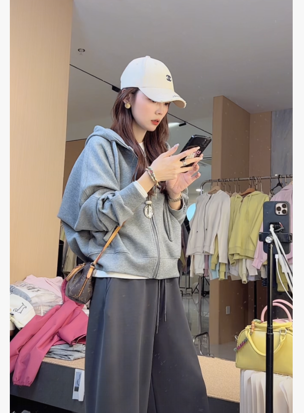 九佳宽松松弛感慵懒液态廓形重磅果冻棉外套43D11女装